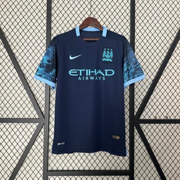 Camisa Retrô Manchester city 15/16 Fora